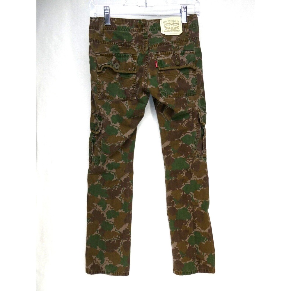 Levi's Girls Camo Cargo Pants Size 14 Regular Utility Military Outdoor